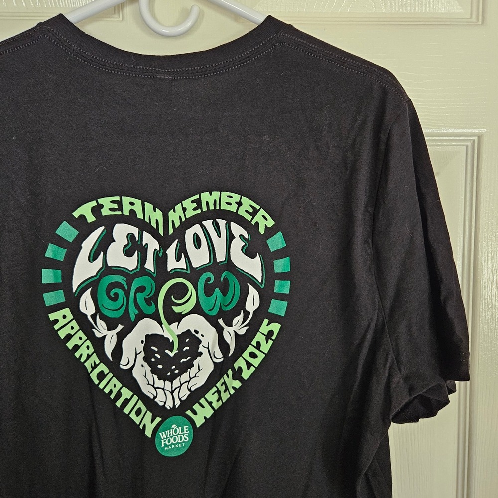 Whole Foods Market Team Member Appreciation Week 2025 Black T Shirt XL